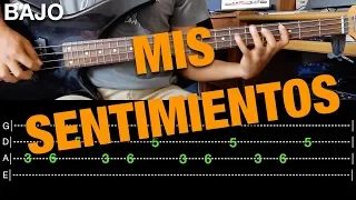 Mis Sentimientos - Los Angeles Azules // Video-Guía + Tabs (Bass Cover) || El Richi!