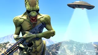 ALIEN INVASION GTA 5 MOD!