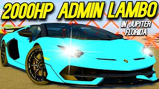 DRIVING A 2000HP ADMIN *LAMBORGHINI* IN JUPITER FLORIDA!