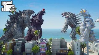 Atomic Godzilla, Shin Godzilla Vs Mechagodzilla 2021, Mechagodzilla 1975 ( GTA V Mods )