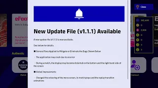 eFootball 2022 - New Update v1.1.1 Gameplay | PS4
