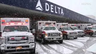 La Guardia Airport Scene of Close Call for Delta