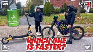 Insane 40MPH Leoout Sx10 Scooter Goes Up Against A Surron Lightbee