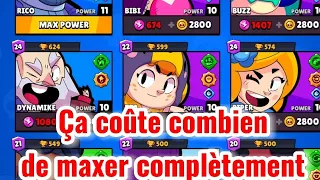 Combien ça coûte de maxer un brawler ? 🤔