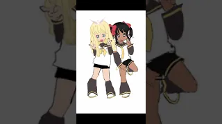 Me and Amber dressed as the Kagamine twins!