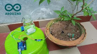 How to make Automatic Plant Watering System using Arduino UNO and Soil Sensor || Techie Lagan