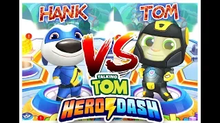 Talking Tom Hero Dash - HANK VS TOM Running "Who Collects the Most Money? Android Gameplay