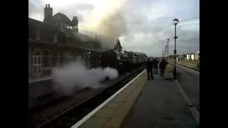 70013 Oliver Cromwell - Leaves Cleethorpes after a week - 09/03/12