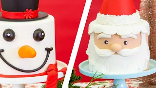 I Caked SANTA and FROSTY! Simple Easy Christmas Baking Project | How to Cake It With Yolanda Gampp