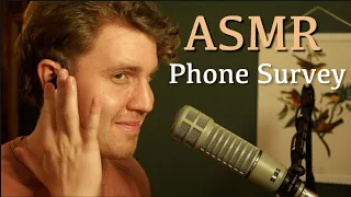 asmr 📞 phone survey👨🏼‍💼soft spoken questions on customer satisfaction🧼