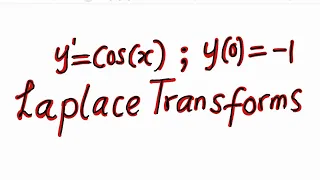 How To Solve Differential Equations Using Laplace Transforms | Lesson 1