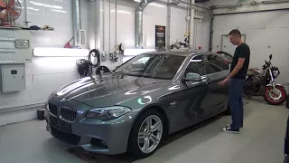 BMW-F10 520d  поднимаем из пепла+дооснащение (автозапуск,NBT,keyless)