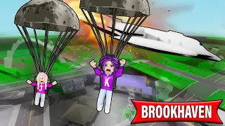 We crash landed into Brookhaven! | Roblox Roleplay