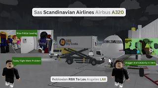 Flight Report Sas Scandinavian Airlines Airbus A320 Robloxian RBX To Los Angeles LAX