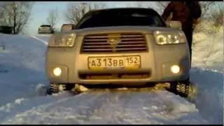 Subaru Forester vs SNOW and SAND, снег и песок.avi