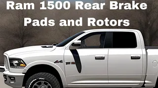 Ram 1500 rear brake pads and rotors replacement