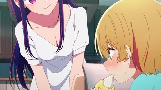 El bebe de Ai Hoshino no quiere el pecho de su madre.