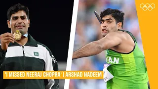 "I missed Neeraj Chopra" - Pakistan's Arshad Nadeem 🇵🇰 after winning javelin gold at CWG 2022!