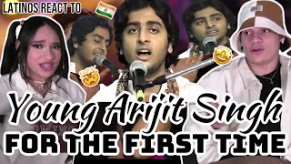 IT ALL MAKES SENSE NOW!🤓 Latinos react to Young Arijit Singh singing CLASSICAL INDIAN MUSIC live