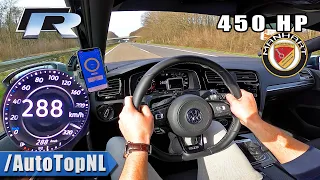 VW GOLF R MK7.5 Manhart 450HP on AUTOBAHN [NO SPEED LIMIT] by AutoTopNL