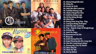 Best OPM TagalOg LOve Songs Nonstop Playlist | Men Oppose, Rockstar2, April Boy Regino, J.Brothers