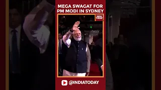 PM Modi's Grand Welcome With Dhol Beats In Sydney #modishort