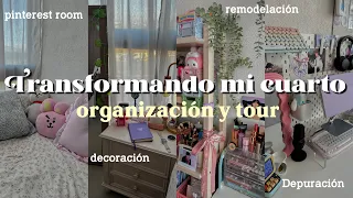 Transformando mi cuarto | Organización y remodelación + Room Tour