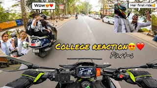 Taking My Kawasaki z900 To College 😍❤️| Public Reaction on Superbike