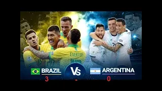 Brazil vs Argentina (3-0)  full match goals 2018 Fifa World Cup Qualifiers 11 10 2016