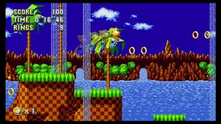 Sonic Mania Plus - Green Hill Zone Act 1 in 0'24'68 (Ray) [Switch]