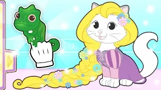 BABY PETS 🐱 Kira Dresses up as Princess👑 Educational Cartoons for Children