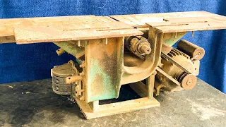 Restore Woodworking Machines // Table Saw And Drill 3 - In - 1 Restoration Process