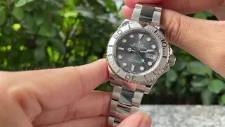 第385集  Rolex Oyster Perpetual Yacht Master 126622 石板灰粉藍針新機芯/「華而不實」的航海時計？