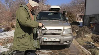 Wash Isuzu Trooper / Пришла весна, мою Исузу Трупер.