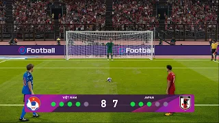 VIETNAM vs JAPAN - PENALTY SHOOTOUT - PES 2020