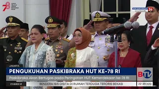 Jokowi Kukuhkan 76 Paskibraka untuk Upacara HUT ke-78 Kemerdekaan RI