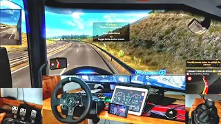 Eurotruck Simulator 2 - Logitech G920 - wheel Pedals Shifter - Sim Dashboard - SimHub - g920 ets2