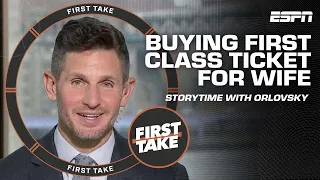 📖 Storytime with Dan Orlovsky 📖 Buying first class ticket for his wife ✈️ | First Take