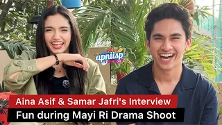 Aina Asif & Samar Jafri's fun interview on the sets of drama Mayi Ri