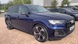 Approved used Audi SQ7 Black Edition TFSI 507 PS Tiptronic in Navarra Blue Metallic