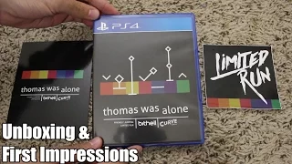 Limited Run Games: Thomas Was Alone (PS4) - Unboxing & First Impressions!