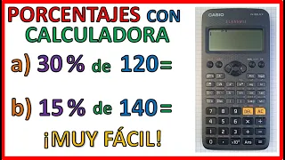 PORCENTAJE CON CALCULADORA CIENTÍFICA | Super fácil 🤩