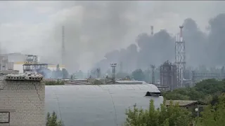 Verzweifelte Bewohner, Bomben und Kämpfe in Lyssytschansk in der Ukraine