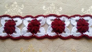 Crochet easy toran patti🌺🌺 beautiful flower toran patti#Wowcreation