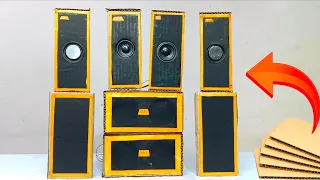 HOW TO MAKE SPEAKER 🔊 AT HOME || WITH CARDBOARD ✅✅