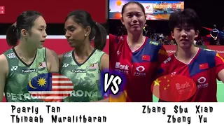 Badminton Pearly Tan/Thinaah Muralitharan (MAS) vs (CHN) Zhang Shu Xian/Zheng Yu Womens Doubles