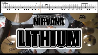 Nirvana - Lithium - Drum Cover With SHEET MUSIC