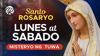 📿 LUNES at SABADO: Santo Rosaryo • Misteryo ng Tuwa • Tagalog Rosary