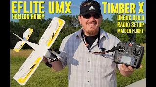 Horizon Hobby - Timber X UMX - Unbox, Radio Setup, & Maiden Flight