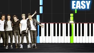 One Direction - What Makes You Beautiful - EASY Piano Tutorial by PlutaX - Synthesia